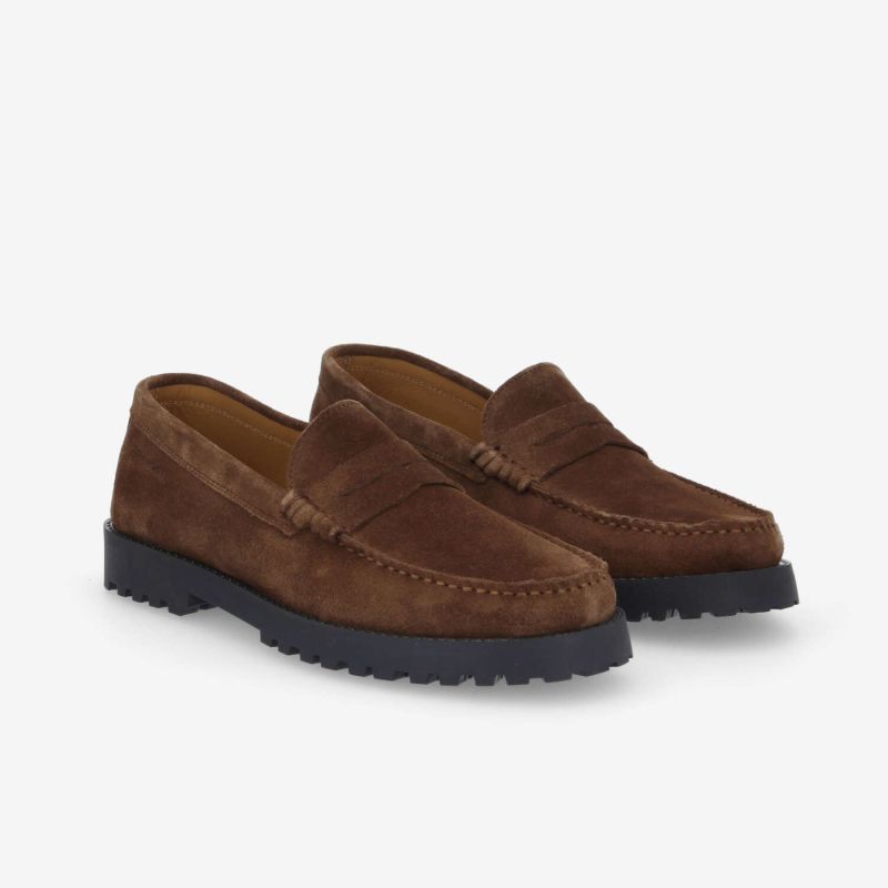 SOHO MOC M - SUEDE -  MARRON